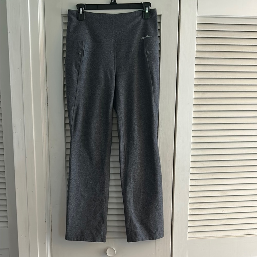 Eddie Bauer Gray Medium Petite Trail Tight High-Rise Pants